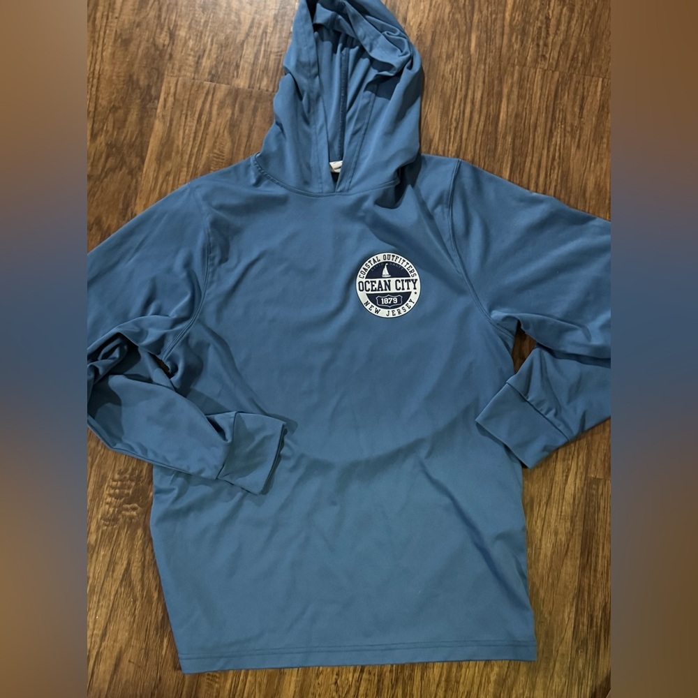 New Jersey Ocean City Blue Lightweight Hoodie